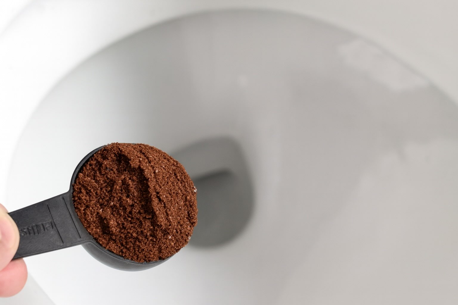 Coffee Grounds in the Toilet